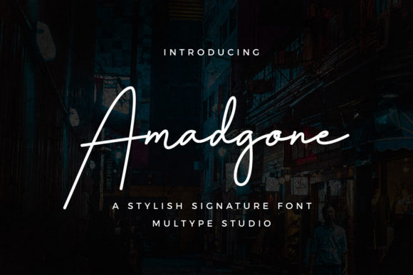 Amadgone: A Delicate Handwritten Font for Makers