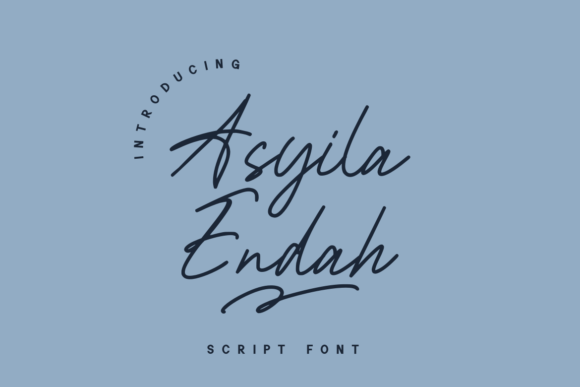 Asyila Endah: A Handwritten Font for Elegant Editorial Design