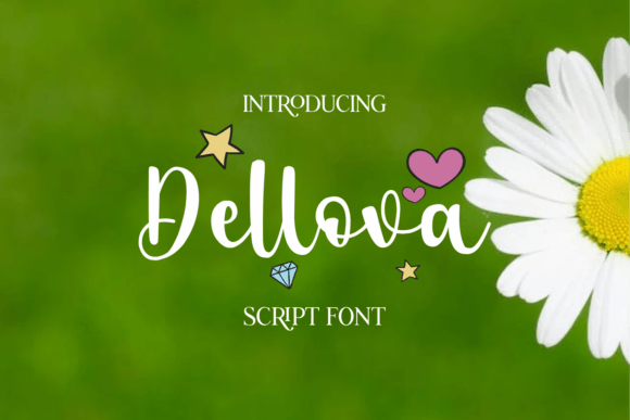 Bring Charm to Your Creations with Dellova Font