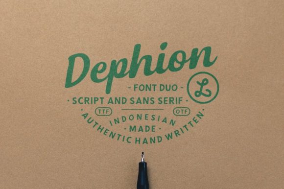 Dephion: A Versatile Script Font for Modern Design