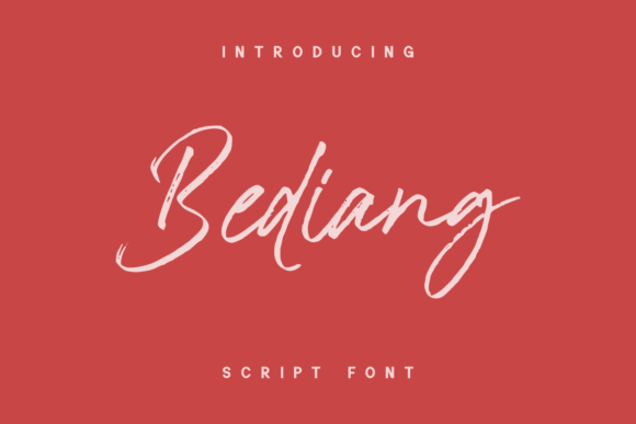 Discover Bediang: A Quirky Handwritten Font for Creative Branding