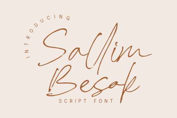 Discover Sallim Besok: A Handwritten Font for Elegant Design