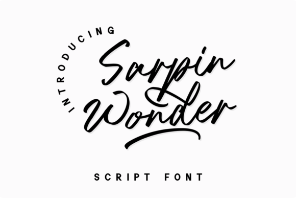 Discover Sarpin Wonder: A Dazzling Script Font for Your Brand