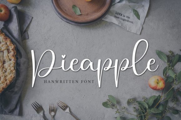 Elevate Your Brand with Pieapple: A Delicate Script Font
