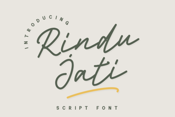 Elevate Your Brand with Rindu Jati: A Premium Script Font