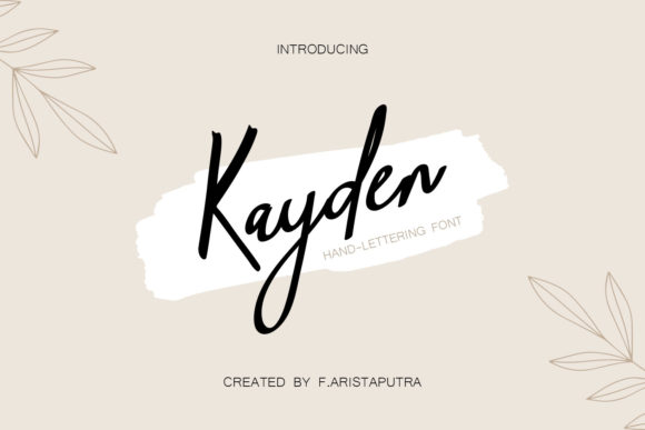 Elevate Your Web Design with Kayden: A Beautiful Handwritten Font