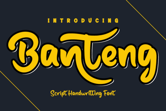 Enhance Your Brand with Banteng: A Charming Handwritten Font