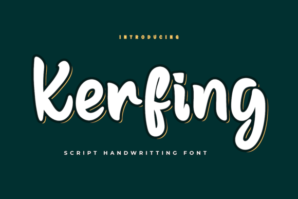 Enhance Your Brand with Kerfing: A Stylish Handwritten Font