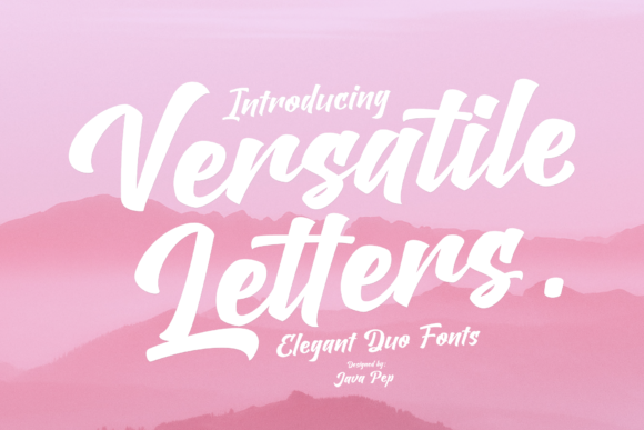 Enhance Your Craft with Versatile Letters Duo Script