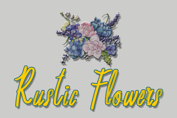 Enhance Your Editorial Design with Rustic Flowers Font