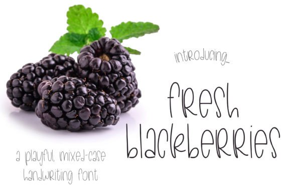 Enhance Your Web Design with Fresh Blackberries Font