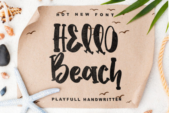 Hello Beach: A Playful Font for Editorial Charm