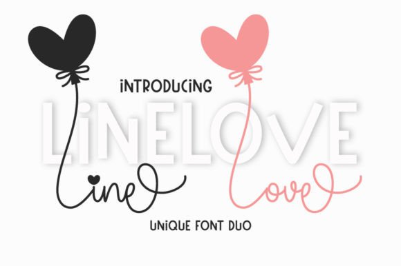 Line Love Duo: A Handwritten Font for Editorial Elegance