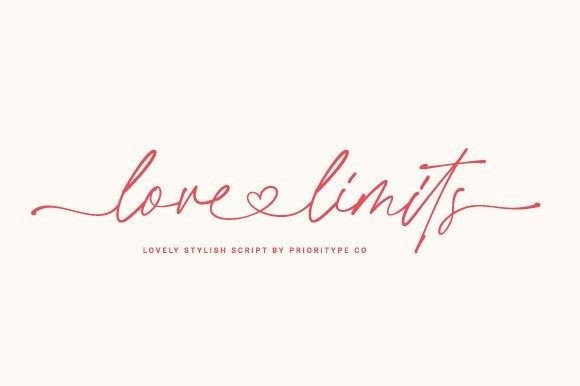 Love Limits: A Charming Handwritten Font for Creative Makers