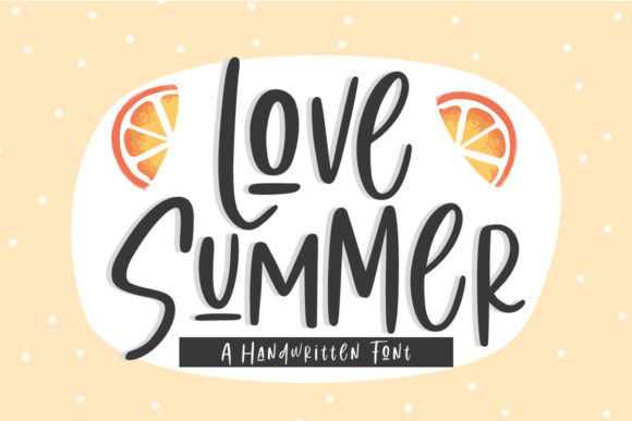 Love Summer: A Handwritten Font for Web Design