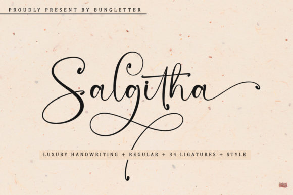 Salgitha: A Modern Luxury Script Font for Web Design