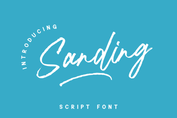 Sanding: A Unique Script Font for Eye-Catching Brand Content