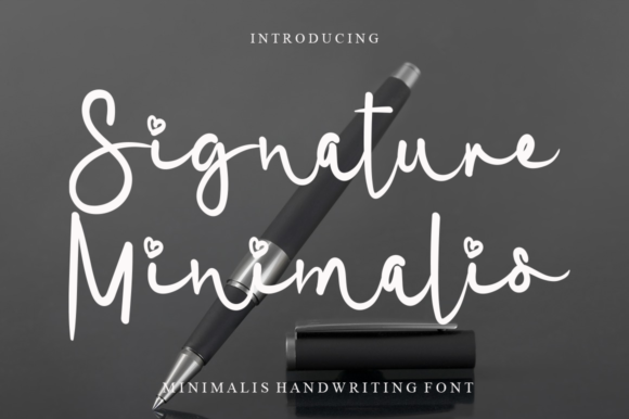 Signature Minimalis: A Bold Handwritten Font for Editorial Flair