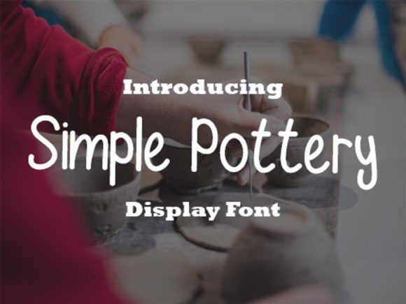 Simple Pottery: A Handwritten Font for Crafters and Creators