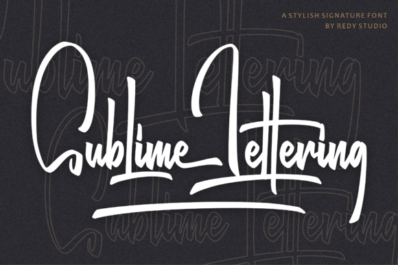 Sublime Lettering: A Unique Handwritten Font for Web Design