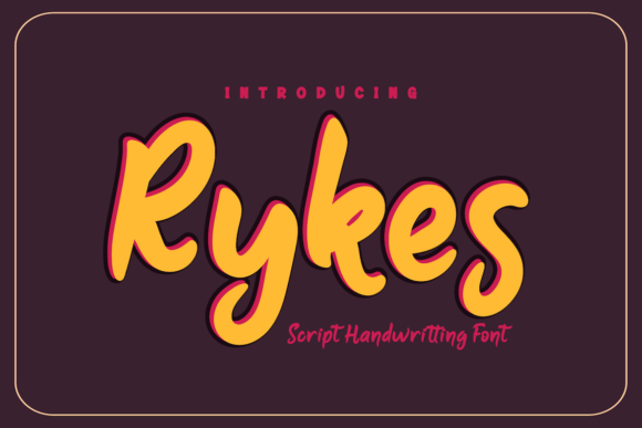 Transform Your Brand with Rykes: A Whimsical Handwritten Font